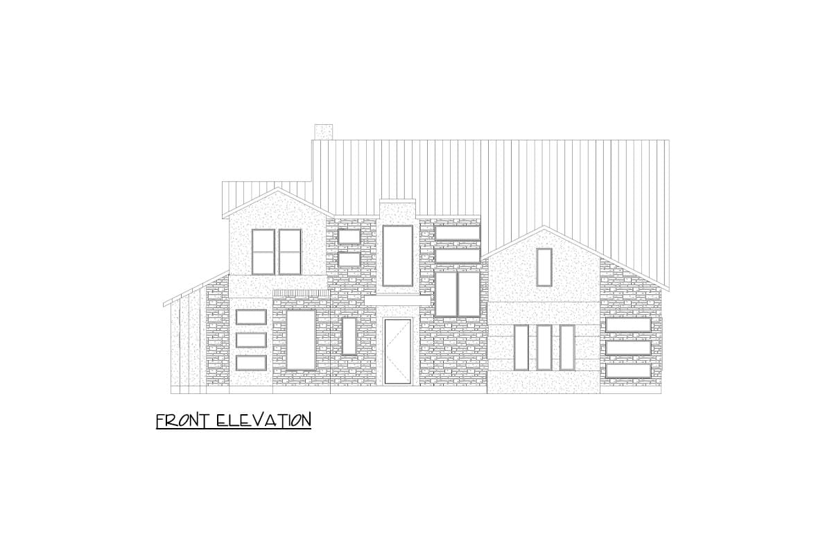 Plan 36700TX: 2-Story Contemporary Hill Country House Plan with 4 Bedrooms - 3633 Sq Ft - Image #9 - Contemporary, Hill Country, Transitional