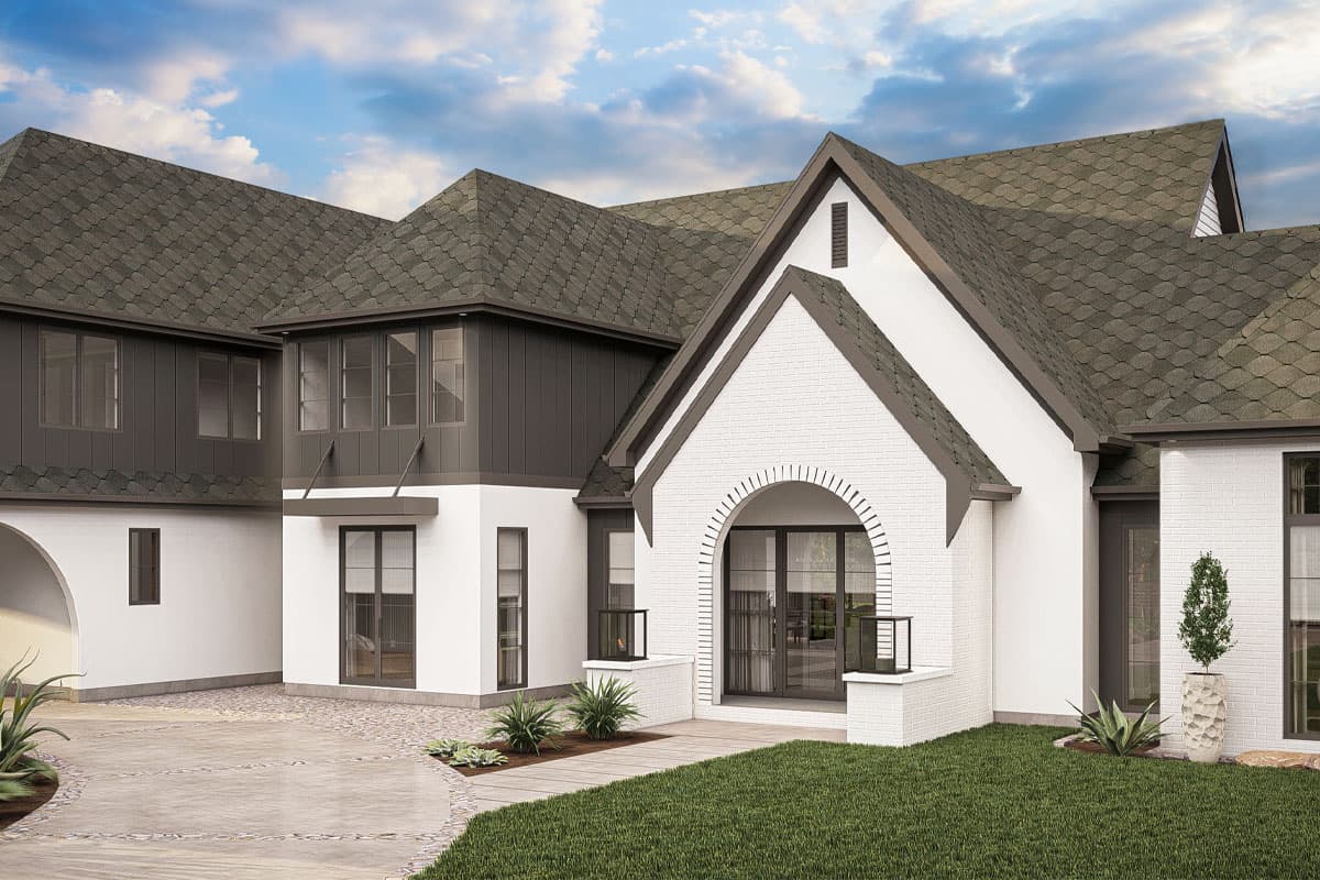 Plan 623340DJ: Transitional House Plan with 5 Bedrooms and a Safe Room - 4774 Sq Ft - Image #6 - European, French Country, Transitional