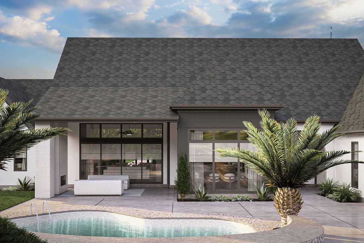 Plan 623340DJ: Transitional House Plan with 5 Bedrooms and a Safe Room - 4774 Sq Ft - Image #11 - European, French Country, Transitional