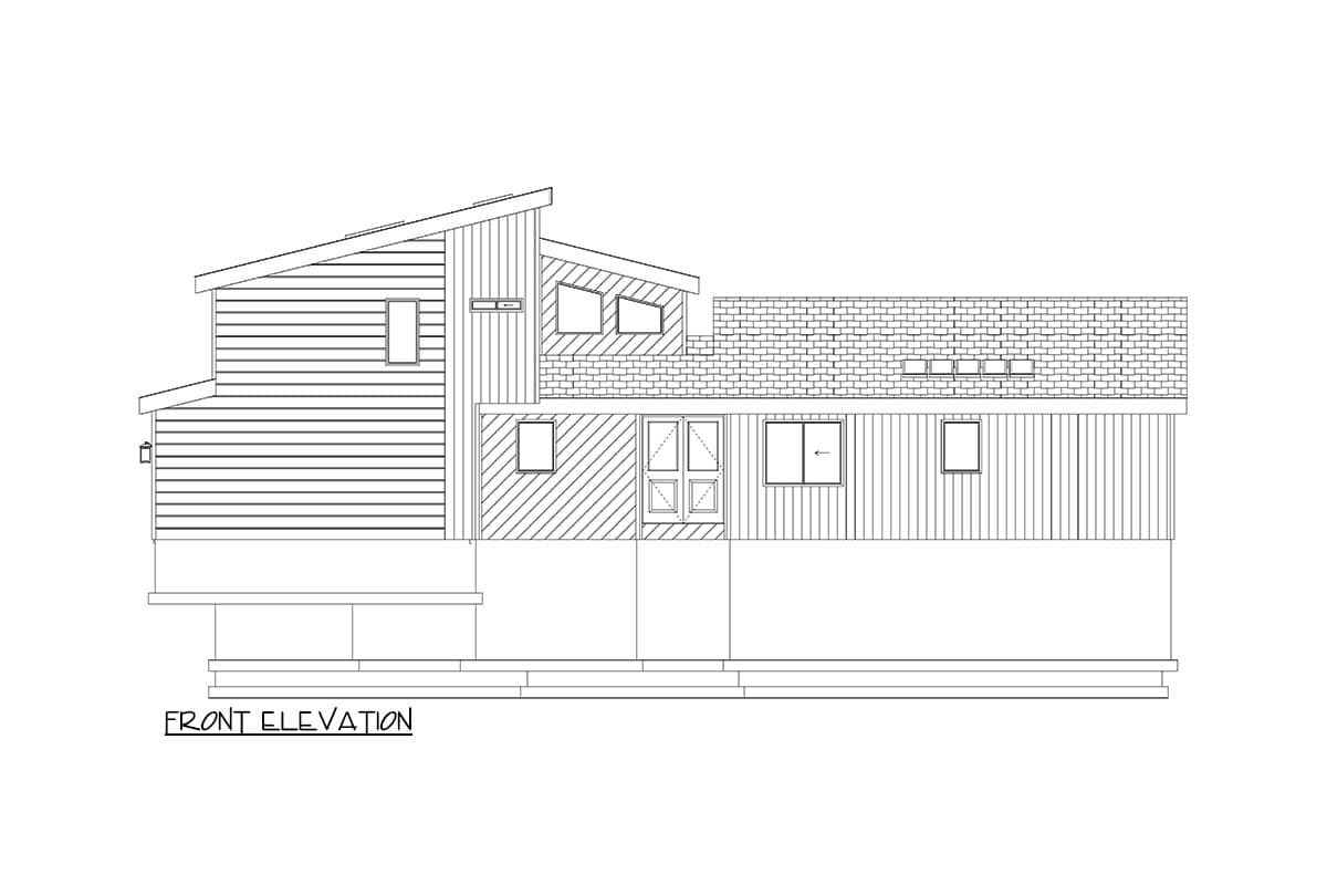 Plan 61498UT: 4-Bed Modern House Plan with 2-Car Garage - 2784 Sq Ft - Image #26 - Contemporary, Modern