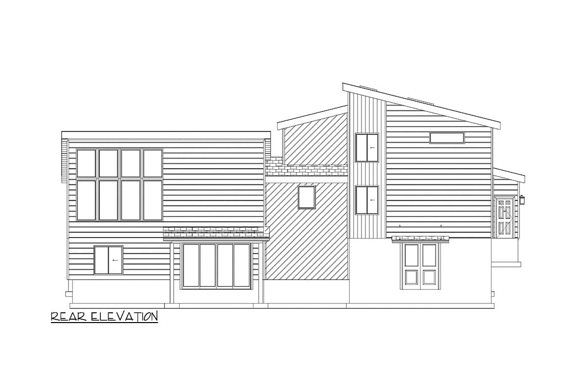 Plan 61498UT: 4-Bed Modern House Plan with 2-Car Garage - 2784 Sq Ft - Image #28 - Contemporary, Modern