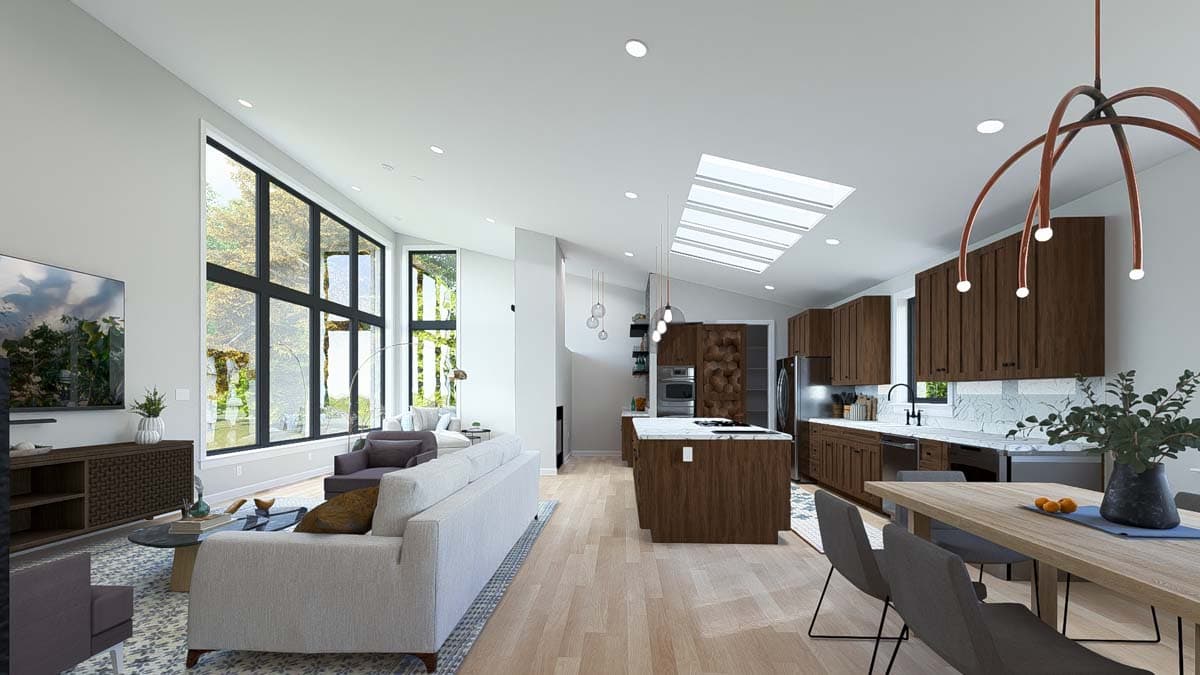 Plan 61498UT: 4-Bed Modern House Plan with 2-Car Garage - 2784 Sq Ft - Image #10 - Contemporary, Modern