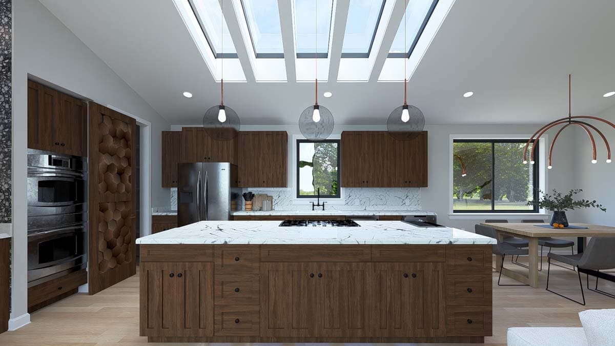 Plan 61498UT: 4-Bed Modern House Plan with 2-Car Garage - 2784 Sq Ft - Image #11 - Contemporary, Modern