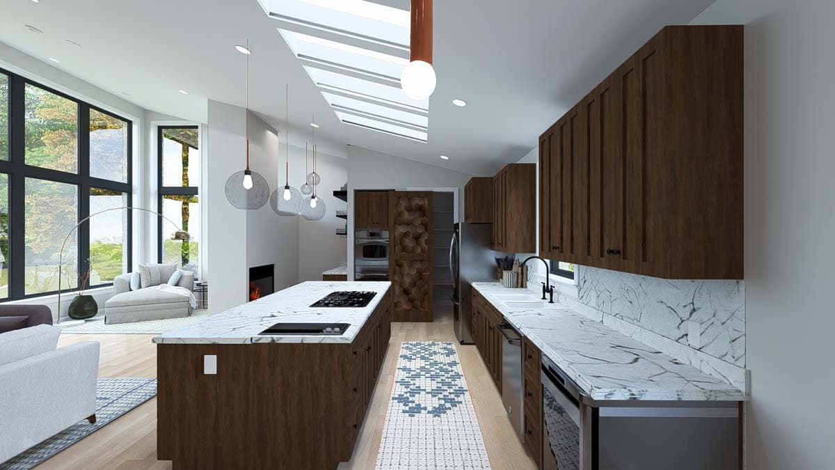 Plan 61498UT: 4-Bed Modern House Plan with 2-Car Garage - 2784 Sq Ft - Image #12 - Contemporary, Modern