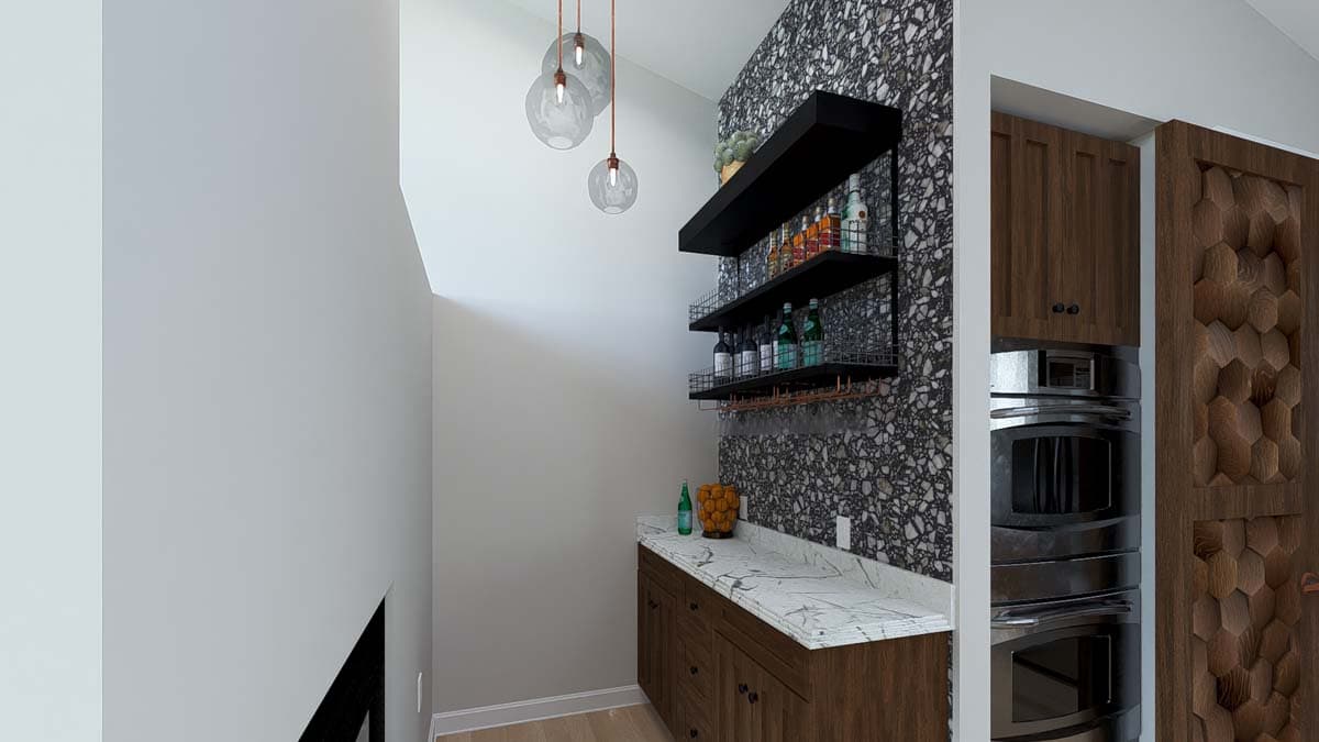 Plan 61498UT: 4-Bed Modern House Plan with 2-Car Garage - 2784 Sq Ft - Image #13 - Contemporary, Modern