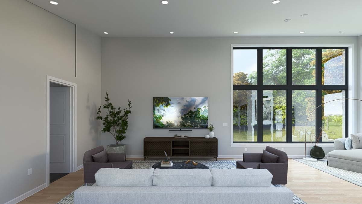 Plan 61498UT: 4-Bed Modern House Plan with 2-Car Garage - 2784 Sq Ft - Image #14 - Contemporary, Modern