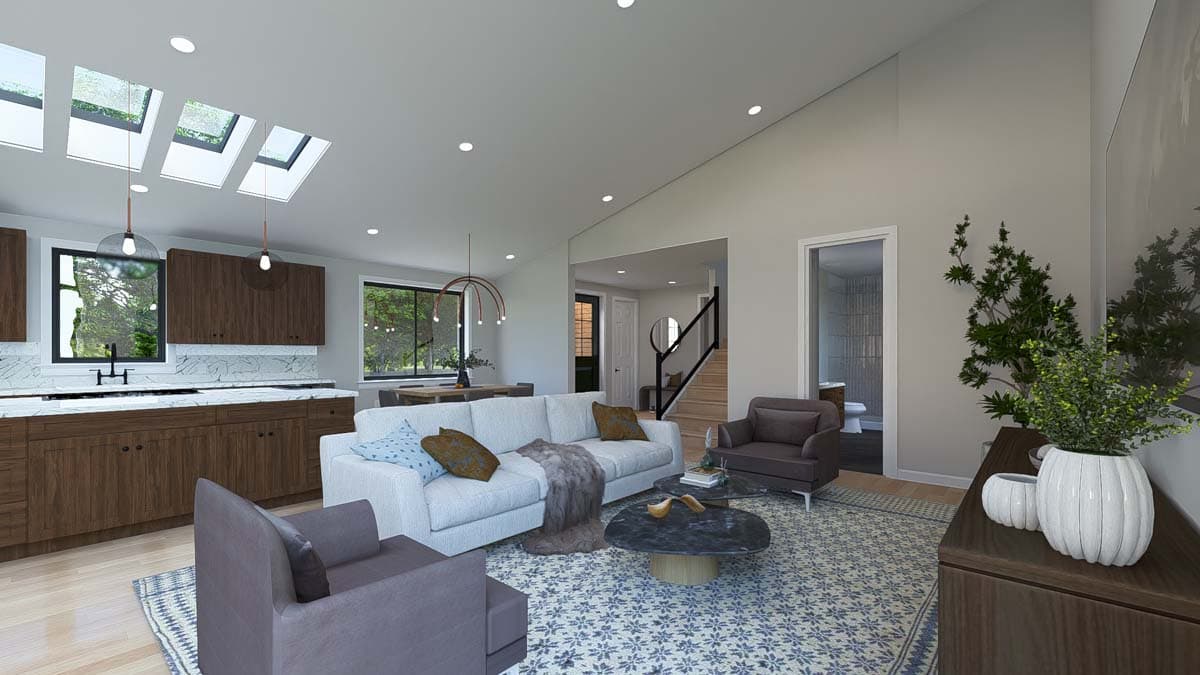 Plan 61498UT: 4-Bed Modern House Plan with 2-Car Garage - 2784 Sq Ft - Image #15 - Contemporary, Modern