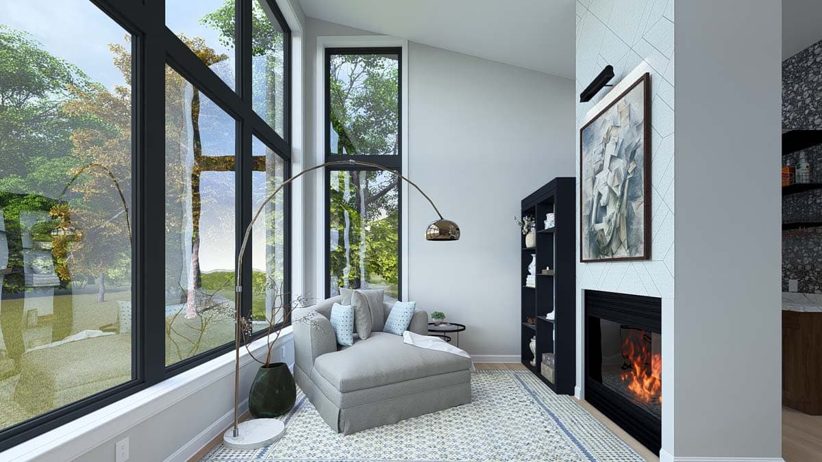 Plan 61498UT: 4-Bed Modern House Plan with 2-Car Garage - 2784 Sq Ft - Image #16 - Contemporary, Modern