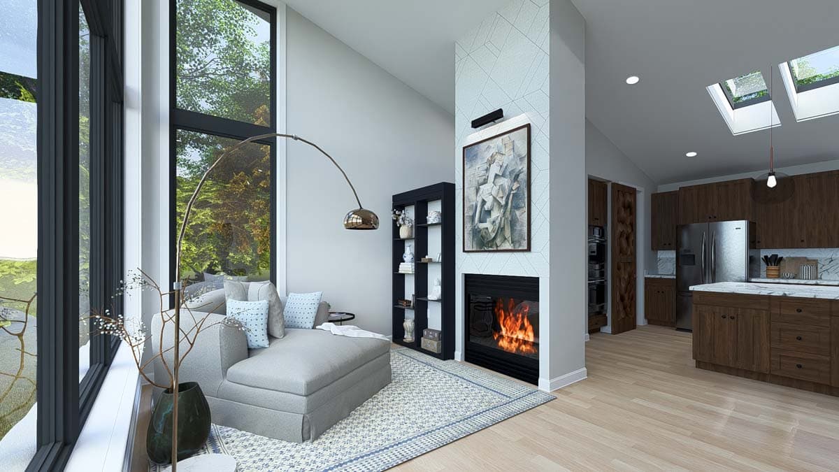 Plan 61498UT: 4-Bed Modern House Plan with 2-Car Garage - 2784 Sq Ft - Image #17 - Contemporary, Modern