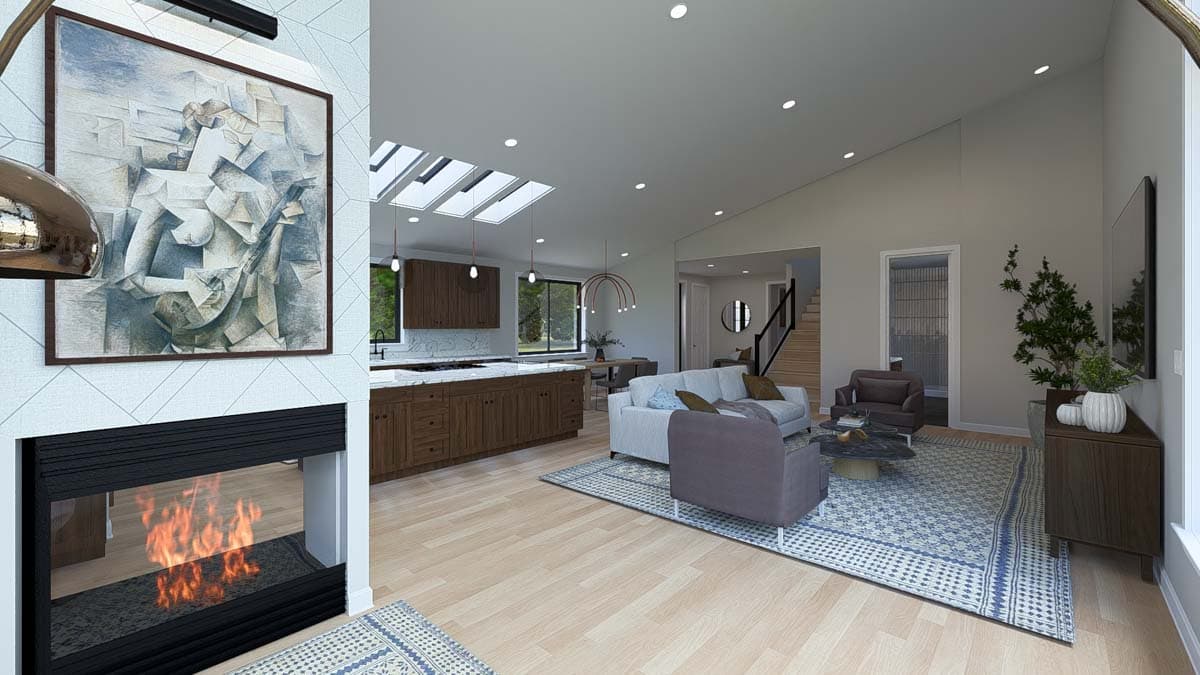 Plan 61498UT: 4-Bed Modern House Plan with 2-Car Garage - 2784 Sq Ft - Image #18 - Contemporary, Modern