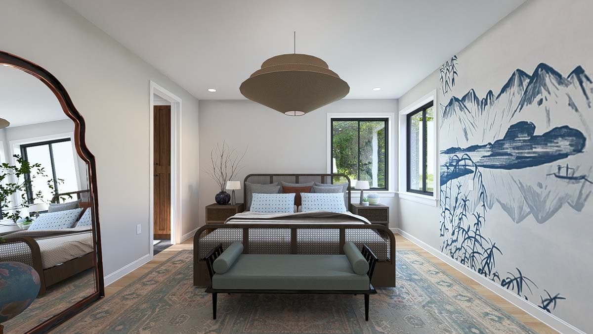 Plan 61498UT: 4-Bed Modern House Plan with 2-Car Garage - 2784 Sq Ft - Image #19 - Contemporary, Modern