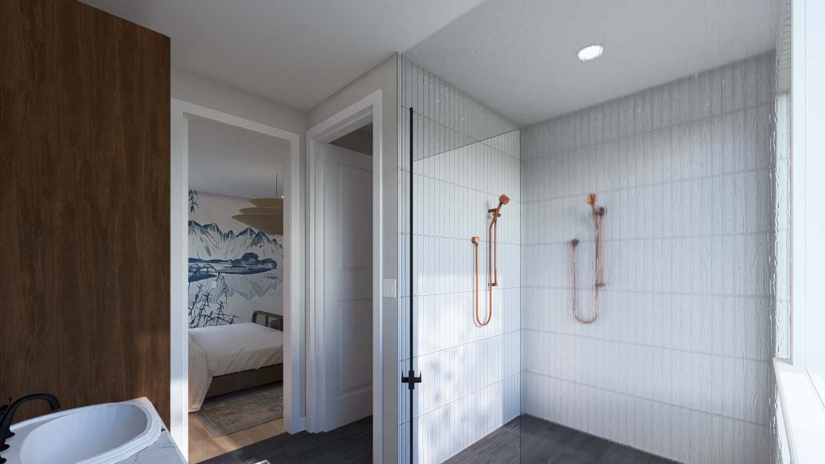 Plan 61498UT: 4-Bed Modern House Plan with 2-Car Garage - 2784 Sq Ft - Image #23 - Contemporary, Modern