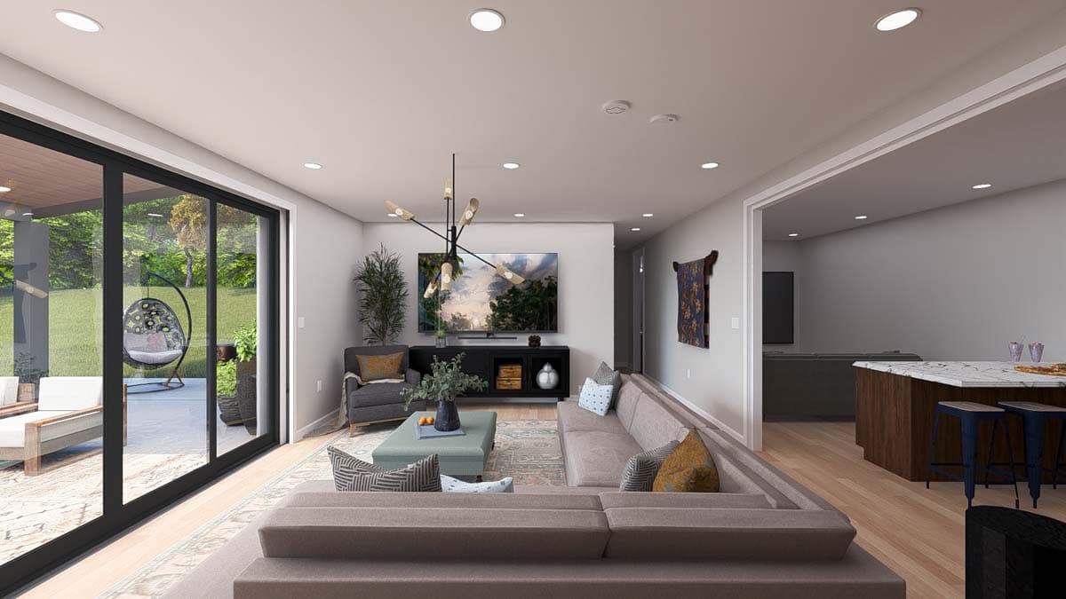 Plan 61498UT: 4-Bed Modern House Plan with 2-Car Garage - 2784 Sq Ft - Image #24 - Contemporary, Modern