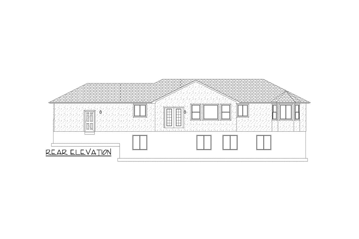 Plan 61499UT: One-Story Ranch House Plan with 3 Clustered Bedrooms - 1595 Sq Ft - Image #10 - Ranch, Traditional