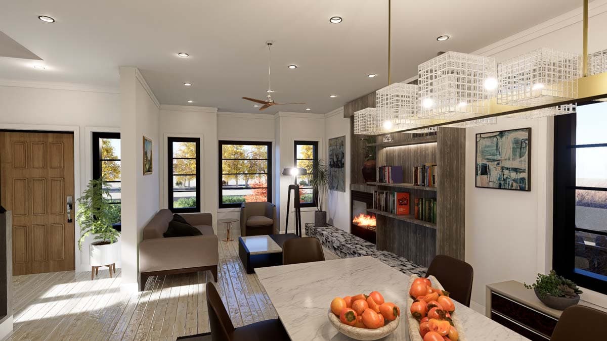 Plan 147003RML: 19-Foot-Wide Modern Farmhouse Plan with Second Floor Flex Room - 1755 Sq Ft - Image #11 - Craftsman, Modern Farmhouse, New American, Northwest