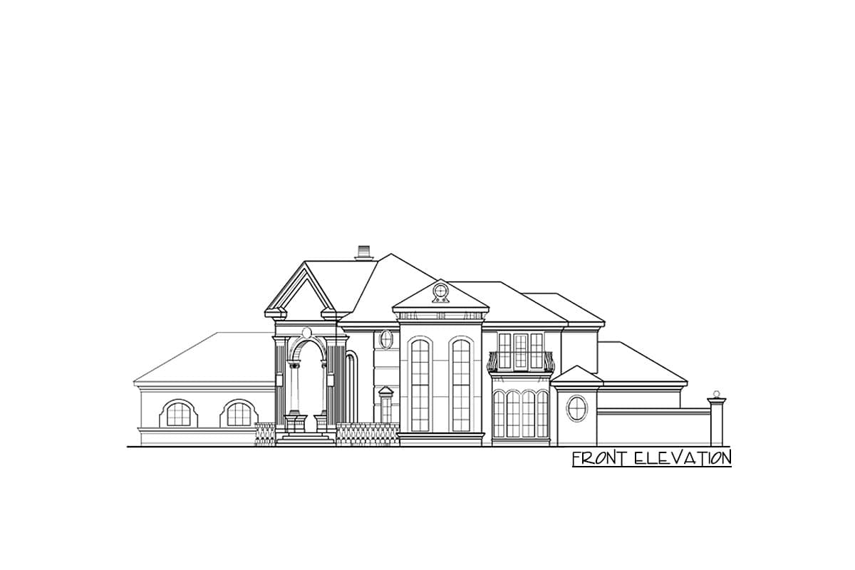 Plan 36132TX: Stately Luxury House Plan - Image #48 - European