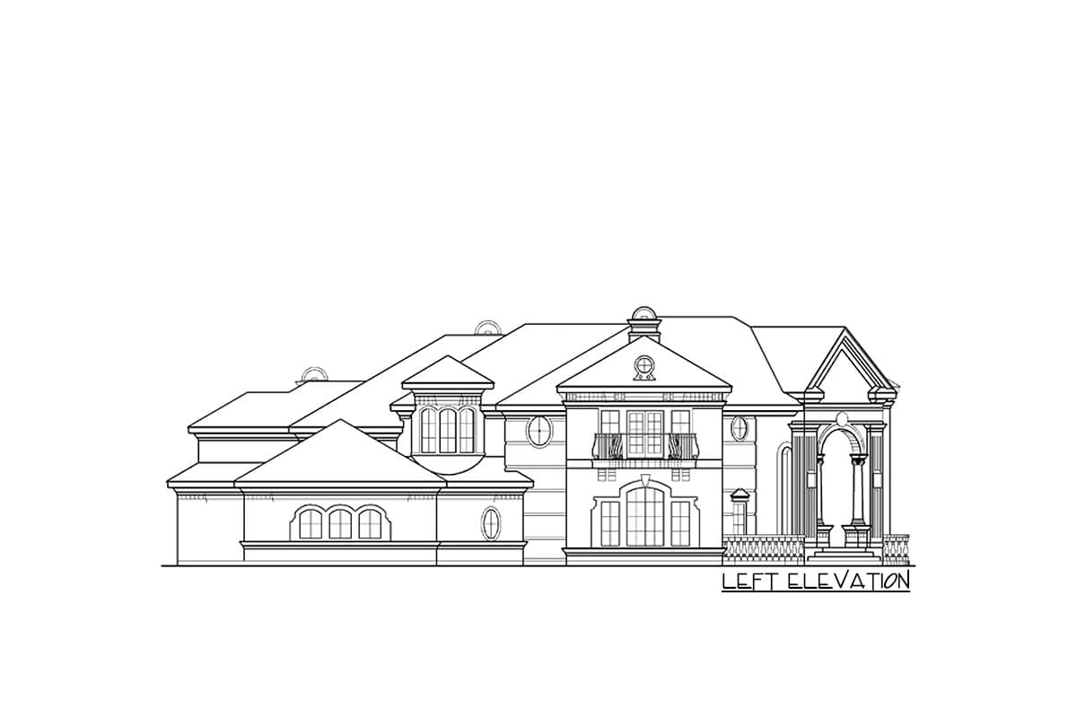 Plan 36132TX: Stately Luxury House Plan - Image #49 - European