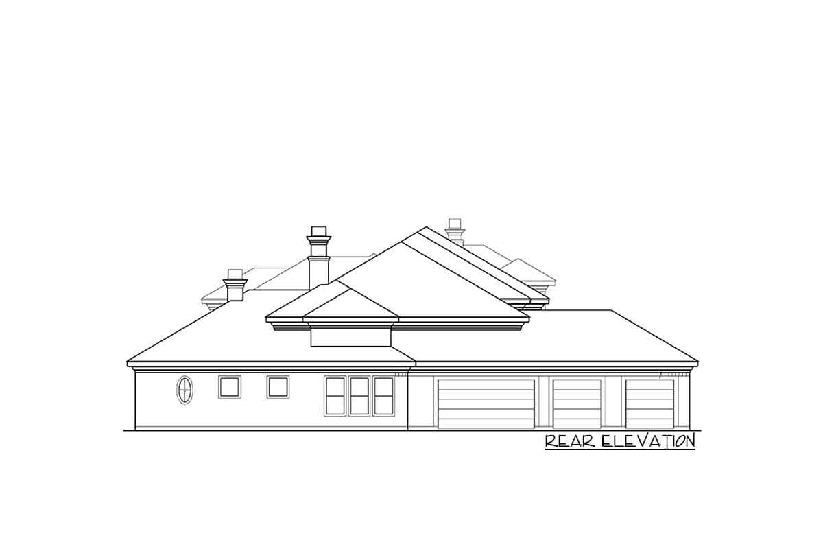 Plan 36132TX: Stately Luxury House Plan - Image #50 - European