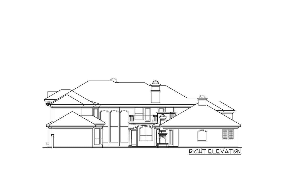Plan 36132TX: Stately Luxury House Plan - Image #51 - European