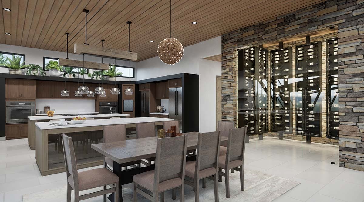 Plan 23961JD: Modern Mountain House Plan with 6 Bedrooms and Rooftop Deck - 8955 Sq Ft - Image #5 - Mid Century Modern, Modern, Mountain