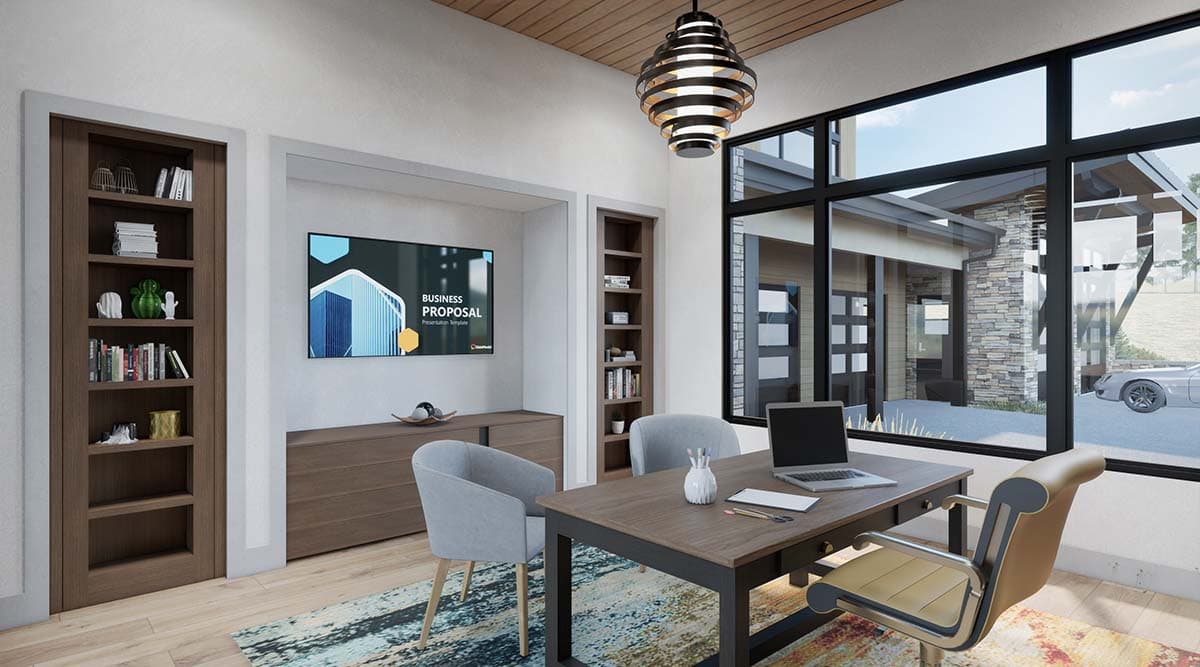 Plan 23961JD: Modern Mountain House Plan with 6 Bedrooms and Rooftop Deck - 8955 Sq Ft - Image #6 - Mid Century Modern, Modern, Mountain