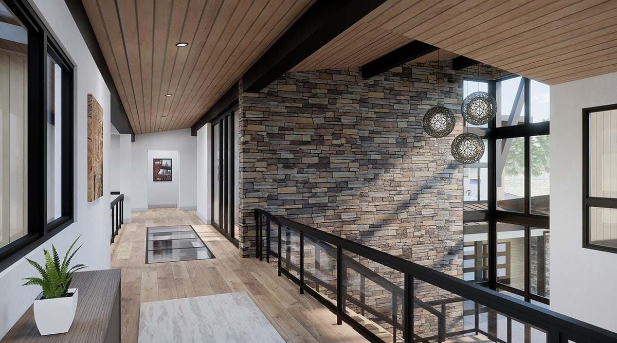 Plan 23961JD: Modern Mountain House Plan with 6 Bedrooms and Rooftop Deck - 8955 Sq Ft - Image #7 - Mid Century Modern, Modern, Mountain