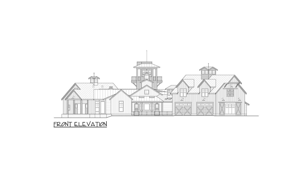 Plan 23963JD: Luxury Modern Farmhouse Plan with 5 Beds and 4-Car Garage - 8300 Sq Ft - Image #26 - Modern Farmhouse, New American