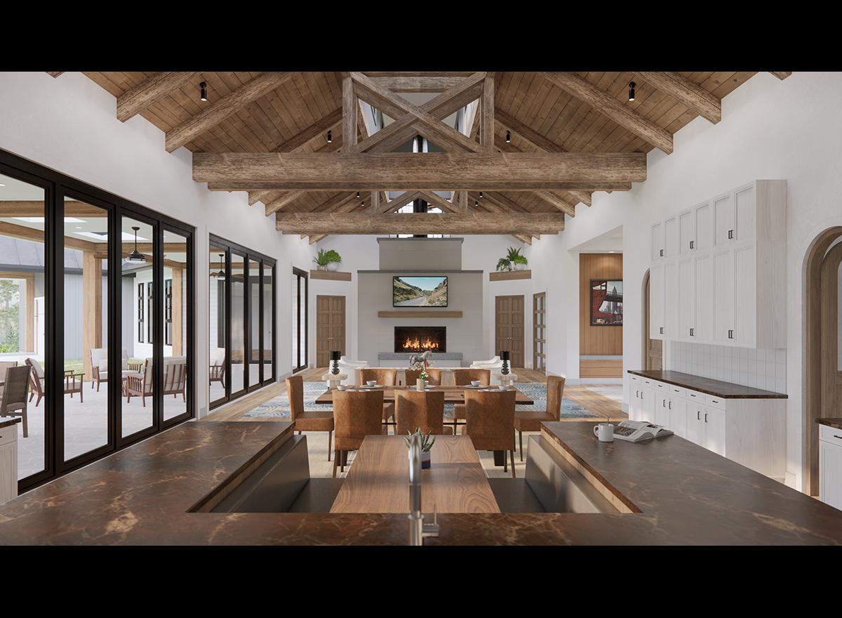 Plan 23963JD: Luxury Modern Farmhouse Plan with 5 Beds and 4-Car Garage - 8300 Sq Ft - Image #7 - Modern Farmhouse, New American