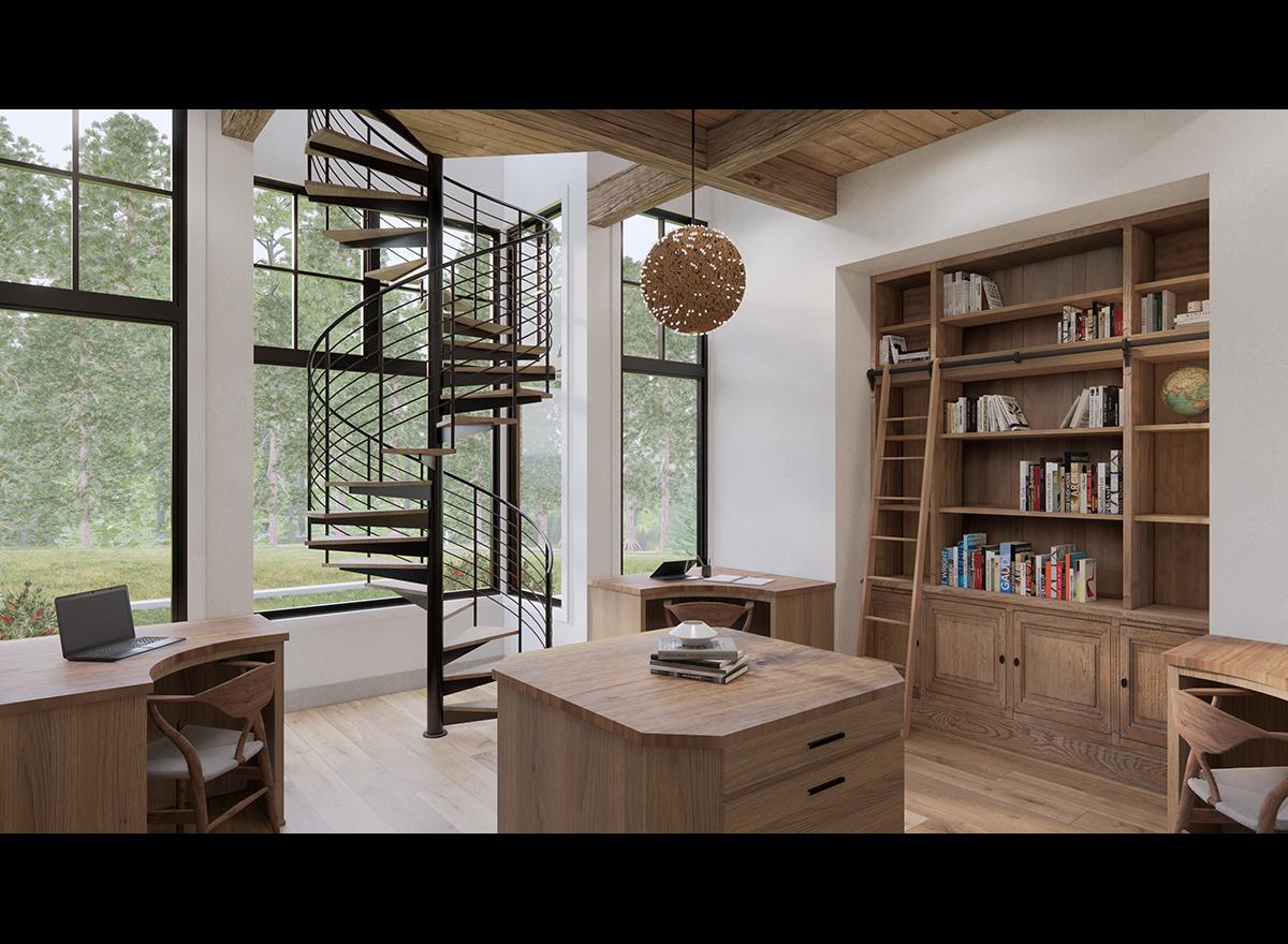 Plan 23963JD: Luxury Modern Farmhouse Plan with 5 Beds and 4-Car Garage - 8300 Sq Ft - Image #17 - Modern Farmhouse, New American