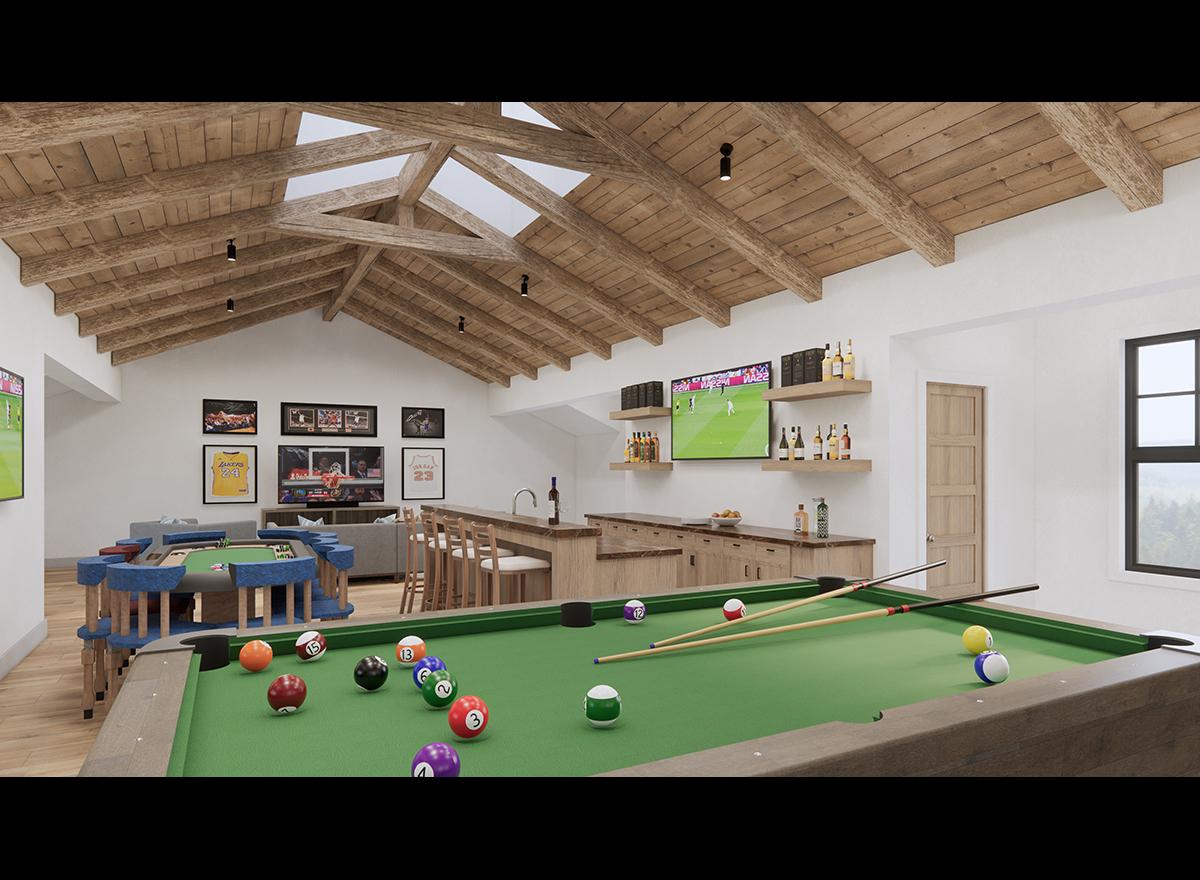 Plan 23963JD: Luxury Modern Farmhouse Plan with 5 Beds and 4-Car Garage - 8300 Sq Ft - Image #14 - Modern Farmhouse, New American