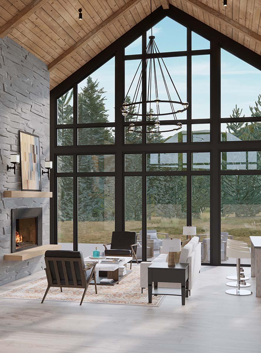 Plan 23965JD: Scandinavian-Inspired Modern House Plan with Flex Room and 3-Car Garage - 5185 Sq Ft - Image #4 - Contemporary, Modern, Northwest, Scandinavian