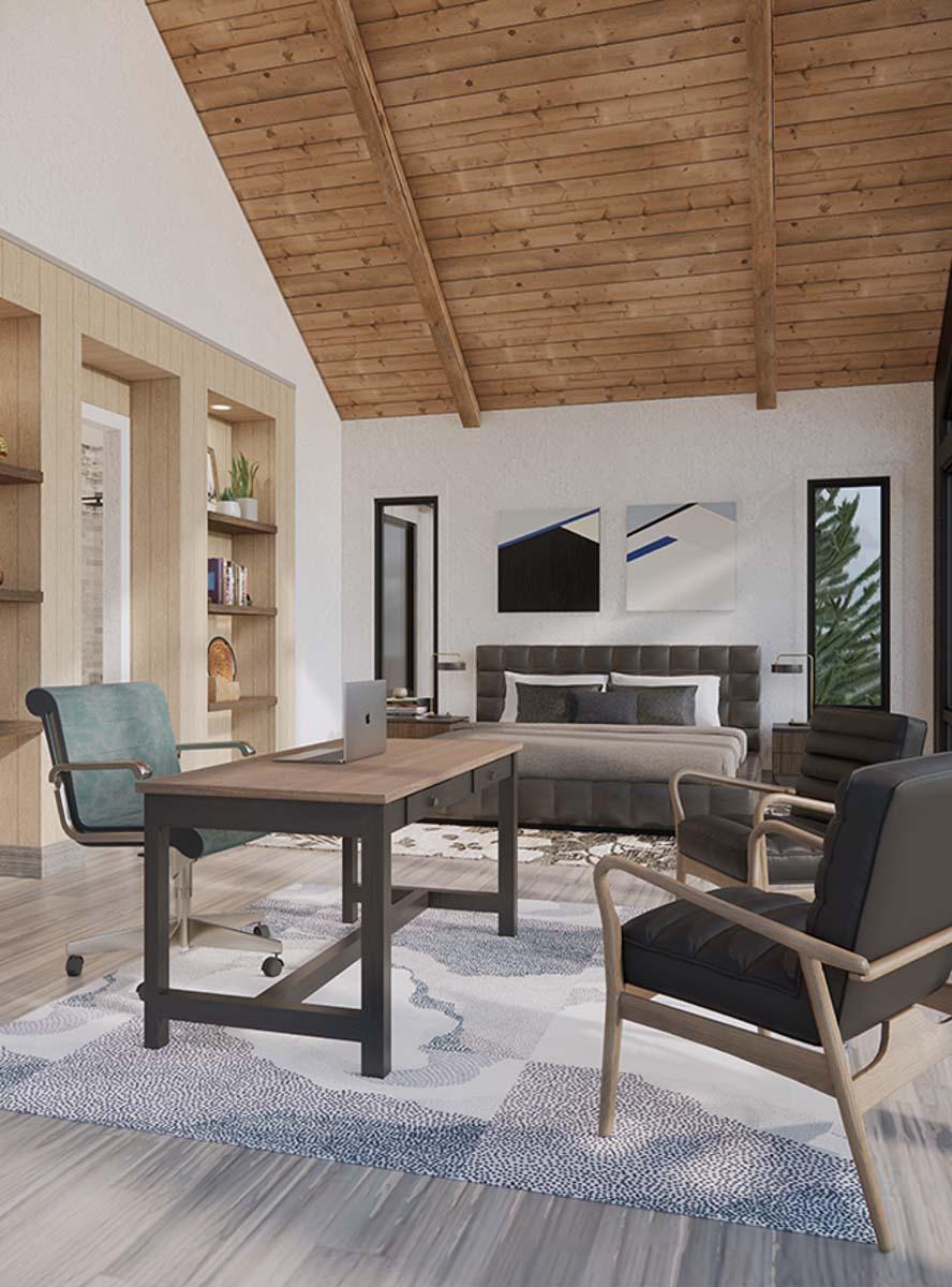 Plan 23965JD: Scandinavian-Inspired Modern House Plan with Flex Room and 3-Car Garage - 5185 Sq Ft - Image #8 - Contemporary, Modern, Northwest, Scandinavian