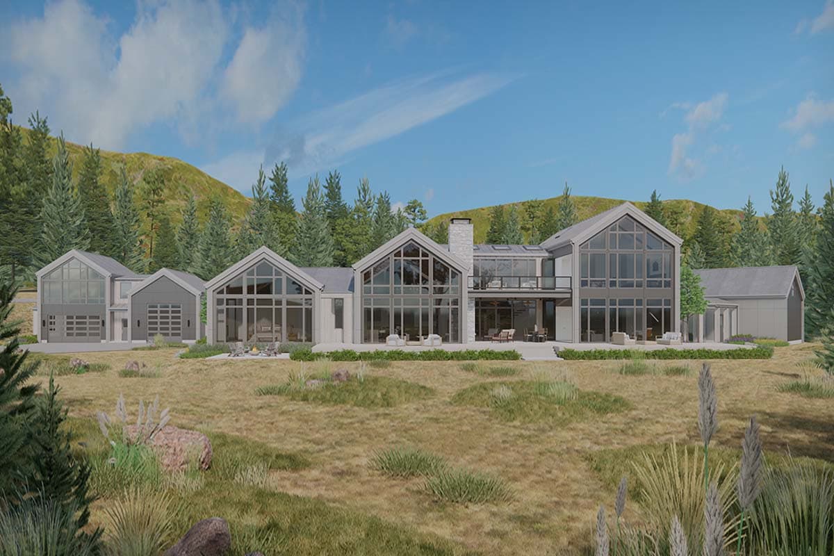 Plan 23965JD: Scandinavian-Inspired Modern House Plan with Flex Room and 3-Car Garage - 5185 Sq Ft - Image #11 - Contemporary, Modern, Northwest, Scandinavian