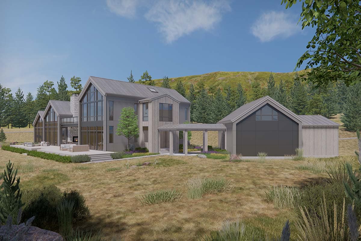 Plan 23965JD: Scandinavian-Inspired Modern House Plan with Flex Room and 3-Car Garage - 5185 Sq Ft - Image #13 - Contemporary, Modern, Northwest, Scandinavian