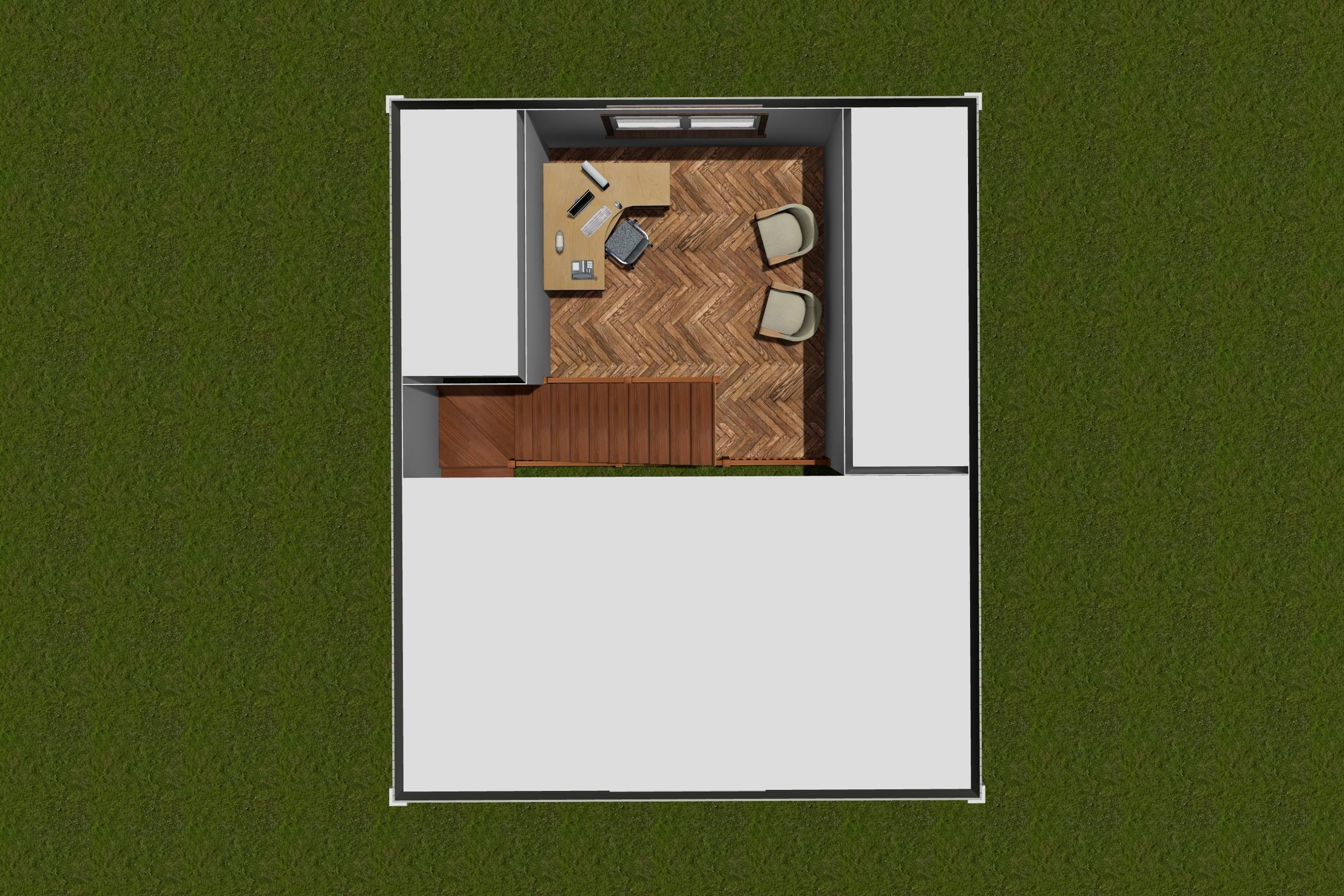 Plan 52345WM: 730 Square Foot Country House Plan with ADU or Rental Potential - Image #8 - Cabin, Cottage, Country