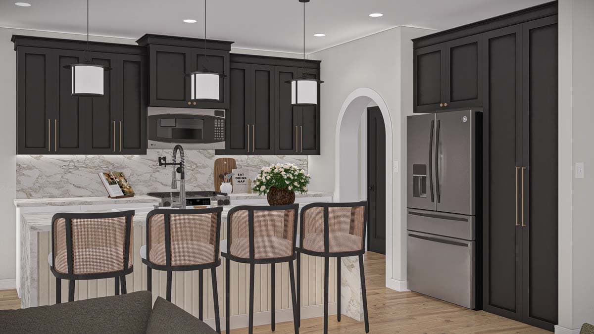 Plan 623341DJ: Country House Plan with 3-Car Garage and Island Kitchen - 1785 Sq Ft - Image #10 - Country, Farmhouse, Ranch