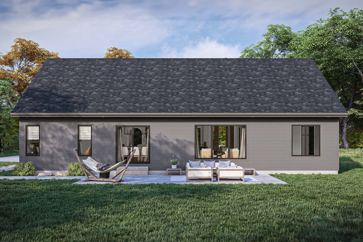 Plan 623341DJ: Country House Plan with 3-Car Garage and Island Kitchen - 1785 Sq Ft - Image #20 - Country, Farmhouse, Ranch