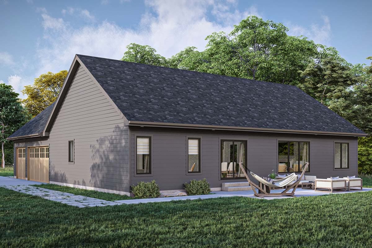 Plan 623341DJ: Country House Plan with 3-Car Garage and Island Kitchen - 1785 Sq Ft - Image #22 - Country, Farmhouse, Ranch