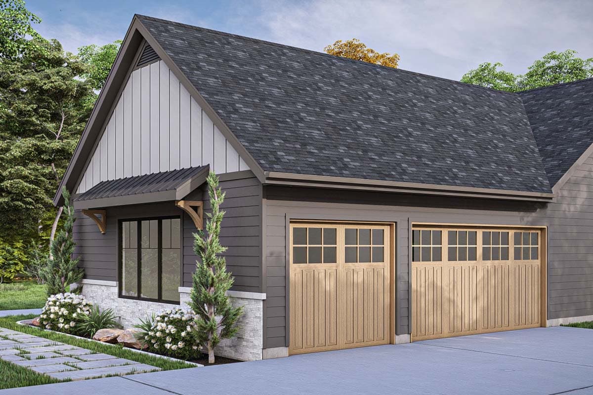 Plan 623341DJ: Country House Plan with 3-Car Garage and Island Kitchen - 1785 Sq Ft - Image #23 - Country, Farmhouse, Ranch