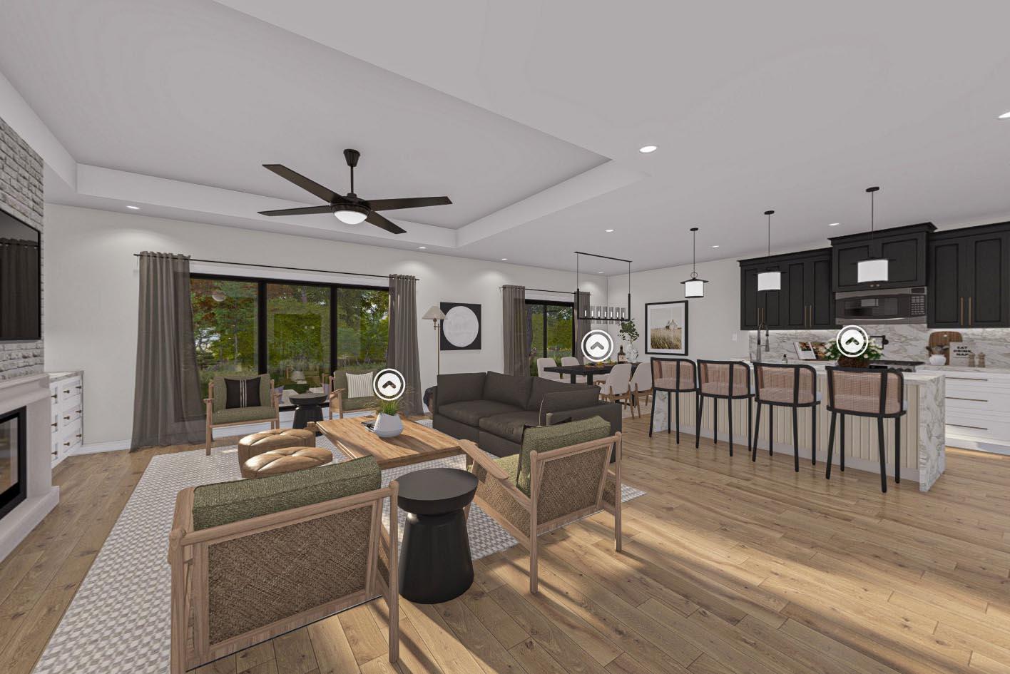 Plan 623341DJ: Country House Plan with 3-Car Garage and Island Kitchen - 1785 Sq Ft - Virtual Tour Cover Image - Country, Farmhouse, Ranch