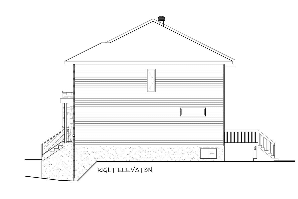 Plan 801171PM: Duplex House Plan with 3 Bed Units with 1 Car Drive Under Garage - 2112 Sq Ft Each - Image #5 - Contemporary, Modern, Transitional