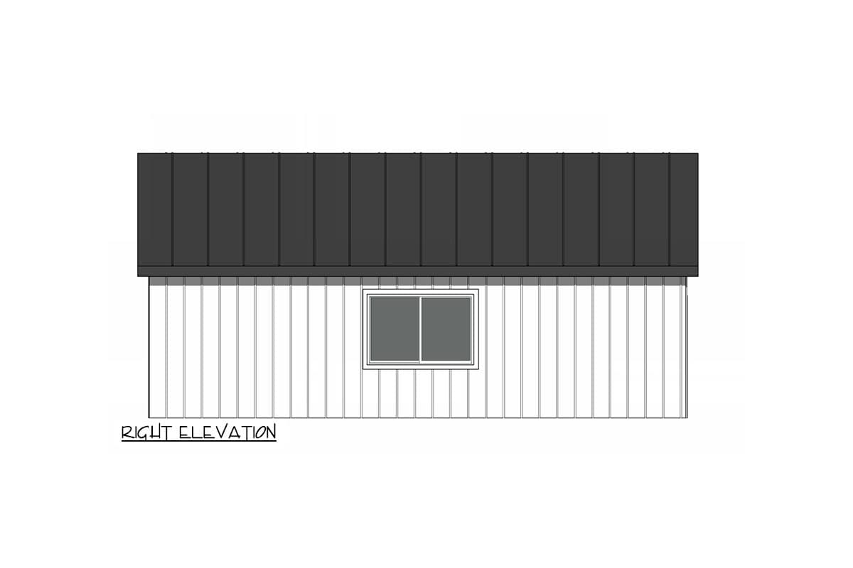 Plan 420141WNT: 15-Foot-Wide ADU with Open Living Space - 432 Sq Ft - Image #6 - Cabin, Cottage, Traditional