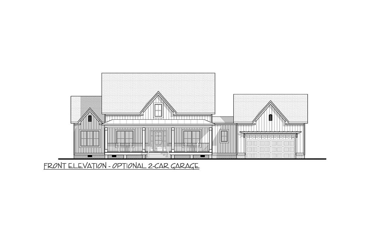 Plan 83660CRW: 3-Bed Modern Farmhouse with 2-Car Garage Option - 2380 Sq Ft - Image #15 - Country, Farmhouse, Modern Farmhouse, New American