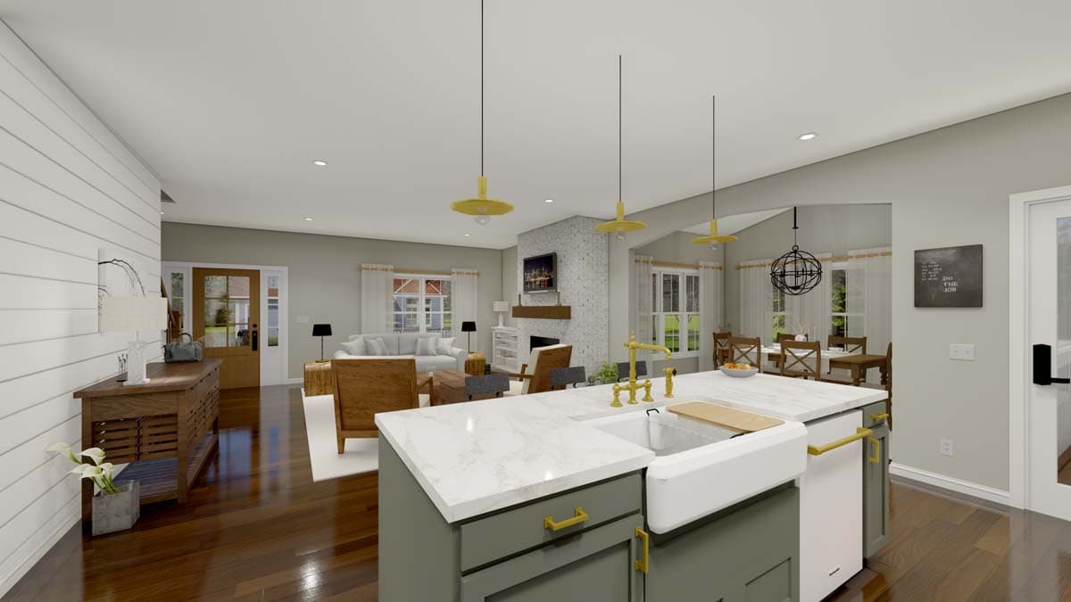 Plan 83660CRW: 3-Bed Modern Farmhouse with 2-Car Garage Option - 2380 Sq Ft - Image #5 - Country, Farmhouse, Modern Farmhouse, New American