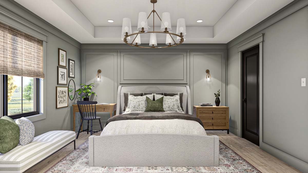 Plan 623342DJ: Duplex House Plan with Side-By-Side 3-Bedroom Units - 1277 Sq Ft Each - Image #10 - Modern Farmhouse, New American, Traditional