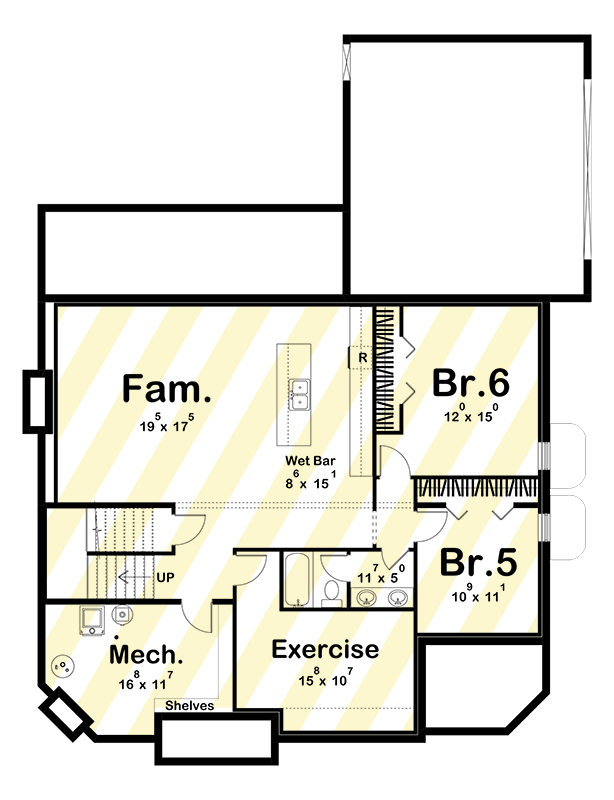 Plan 623343DJ: 2-Story Victorian Home Plan with Two Story Great Room and Office - 2433 Sq Ft - Floor Plan - Optional Lower Level Layout ($ Paid Option) - Cottage, European, Transitional, Victorian