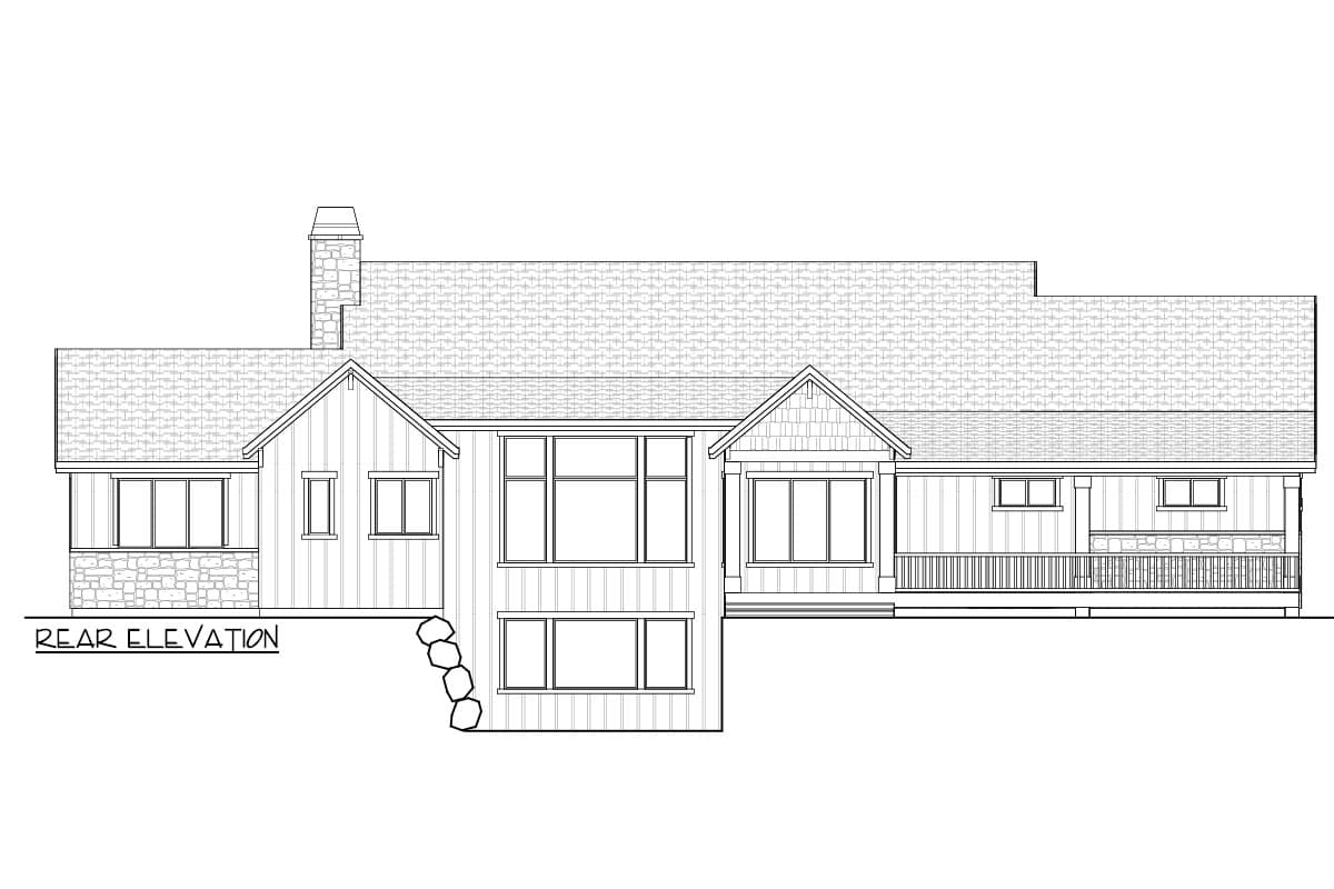 Plan 290190IY: One-Story Craftsman House Plan with Lower Level Expansion - 2195 Sq Ft - Image #4