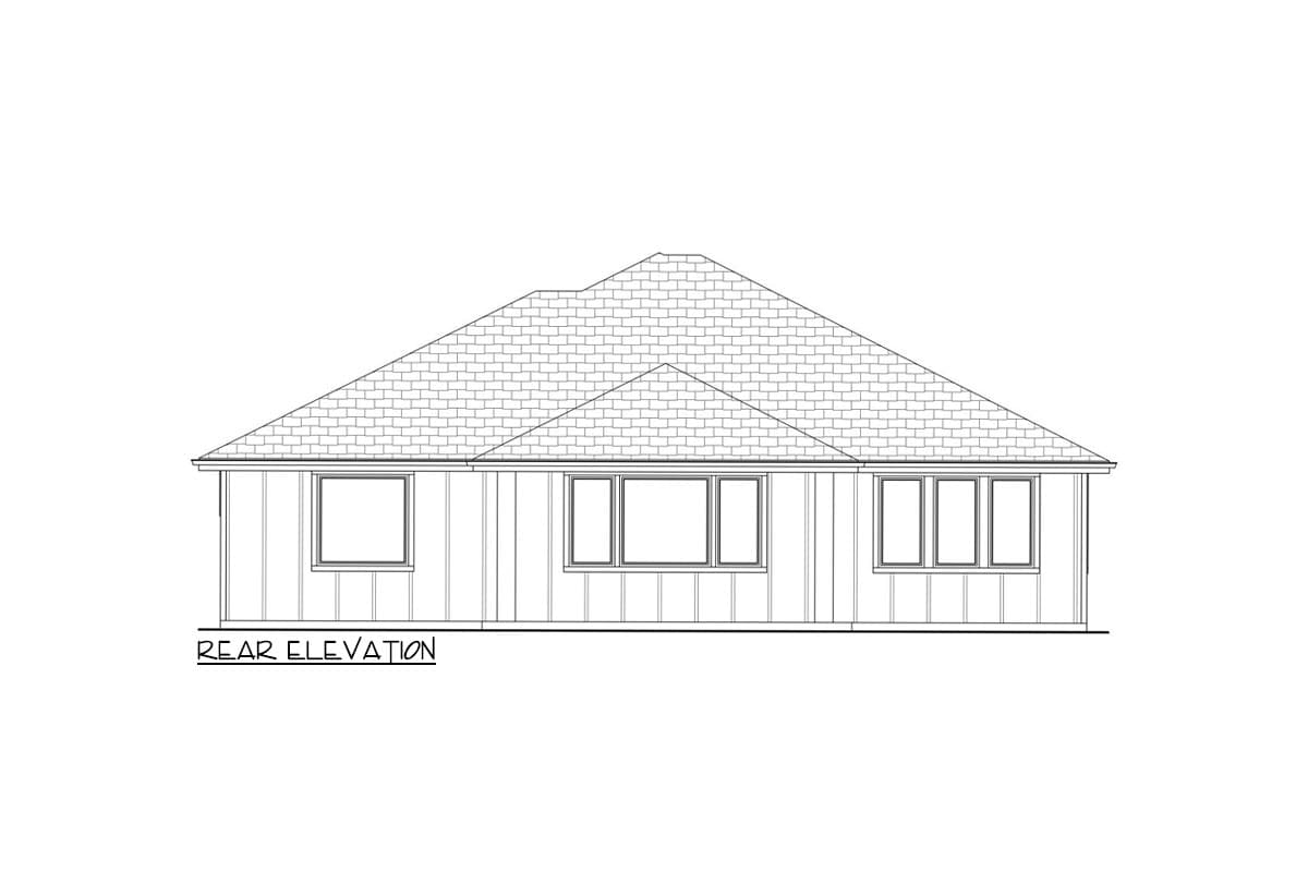 Plan 580081DFT: Craftsman Home Plan with Split Bed and Large Open Concept - 1894 Sq Ft - Image #4 - Country, Craftsman, Mountain, New American, Ranch