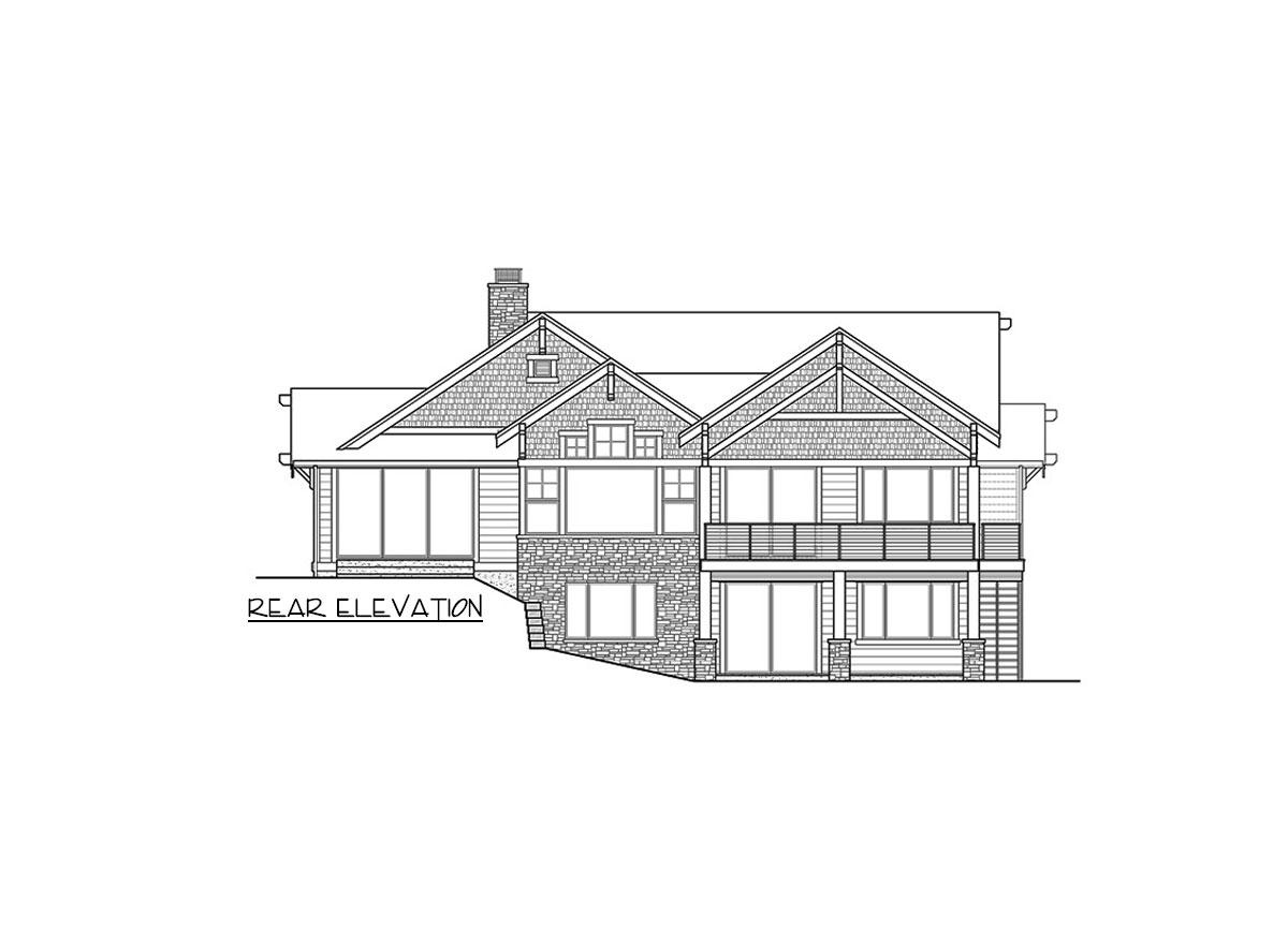 Plan 23968JD: Mountain Craftsman House Plan with Finished Basement - 3365 Sq Ft - Image #5 - Craftsman, Mountain