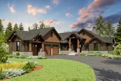 Mountain Craftsman House Plan with Finished Basement - 3365 Sq Ft